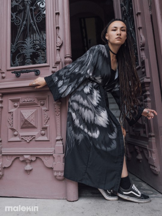 SHINOGA MONO EXTRA LONG KIMONO