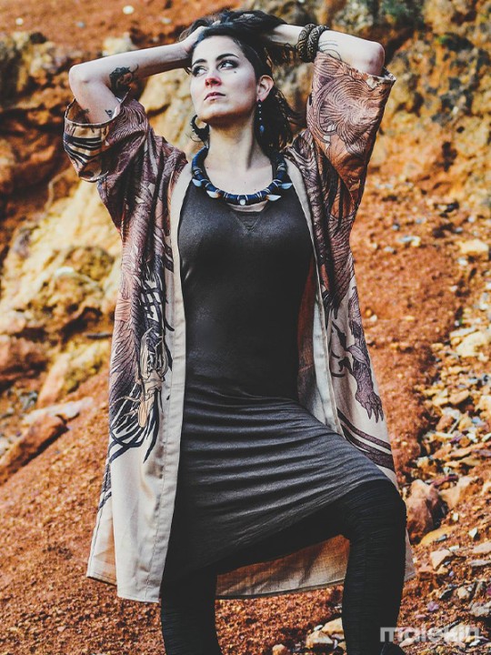 OKAMI LIGHT LONG KIMONO