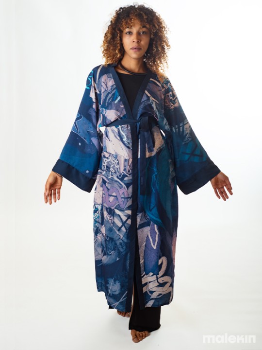 KEOP BLUE EXTRA LONG KIMONO