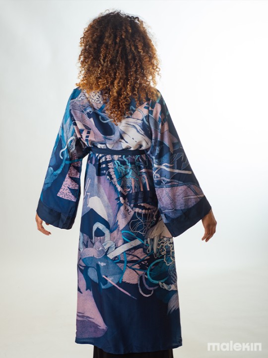 KEOP BLUE EXTRA LONG KIMONO