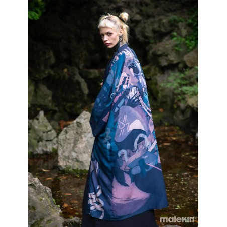 KEOP BLUE EXTRA LONG KIMONO