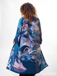 KEOP BLUE EXTRA LONG KIMONO