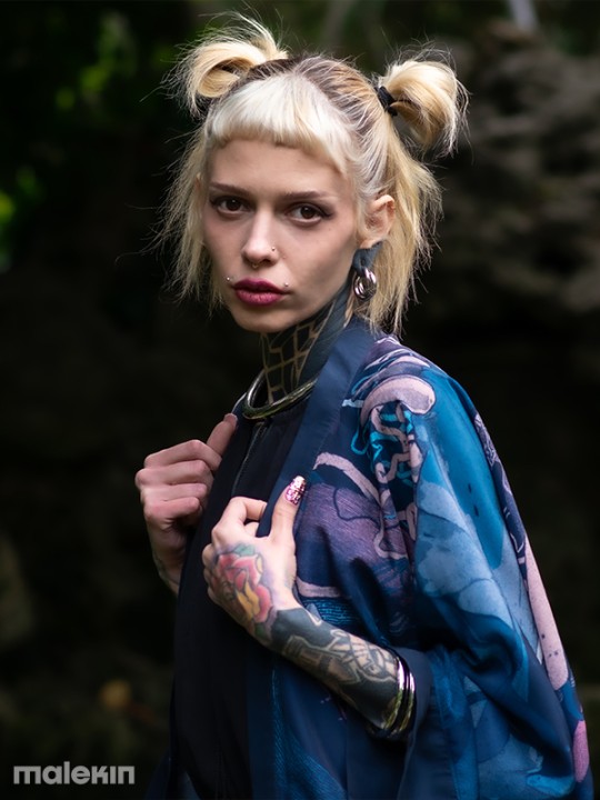 KEOP BLUE EXTRA LONG KIMONO