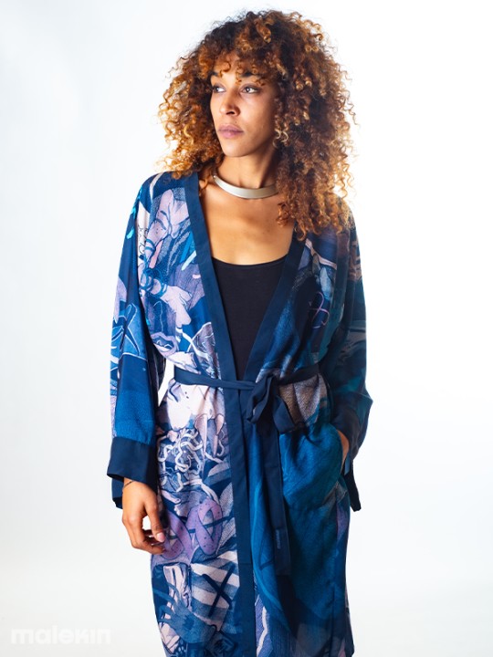 KEOP BLUE LONG KIMONO