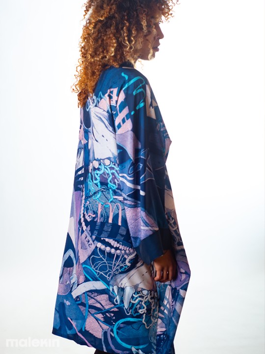 KEOP BLUE LONG KIMONO