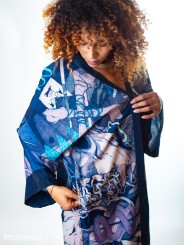 KEOP BLUE LONG KIMONO