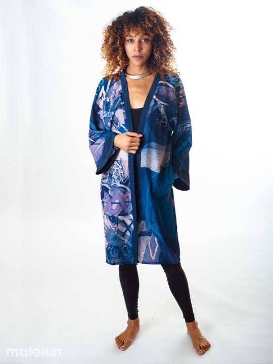 KEOP BLUE LONG KIMONO