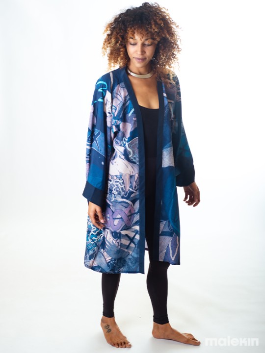 KEOP BLUE LONG KIMONO