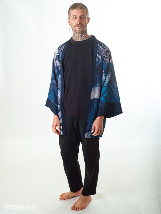 KEOP BLUE SHORT KIMONO