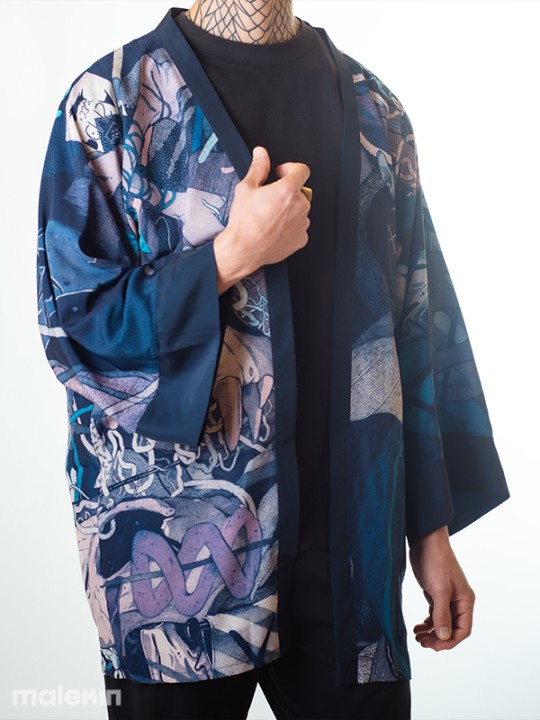 KEOP BLUE SHORT KIMONO