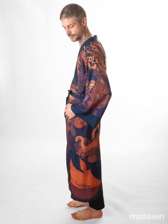 KEOP RUST EXTRA LONG KIMONO