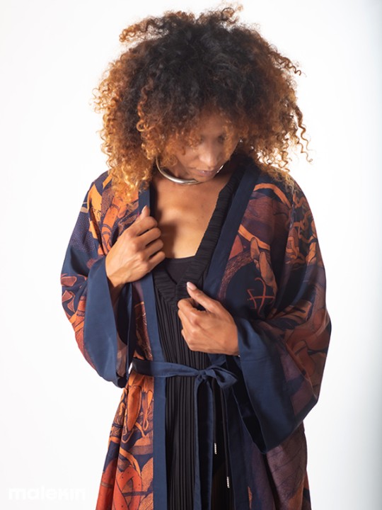 KEOP RUST EXTRA LONG KIMONO