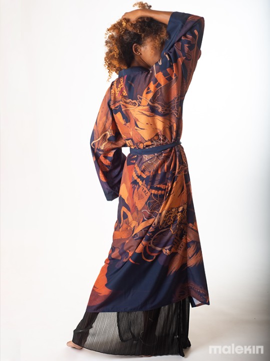 KEOP RUST EXTRA LONG KIMONO
