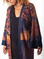 KEOP RUST EXTRA LONG KIMONO