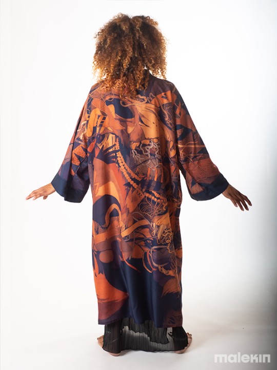 KEOP RUST EXTRA LONG KIMONO