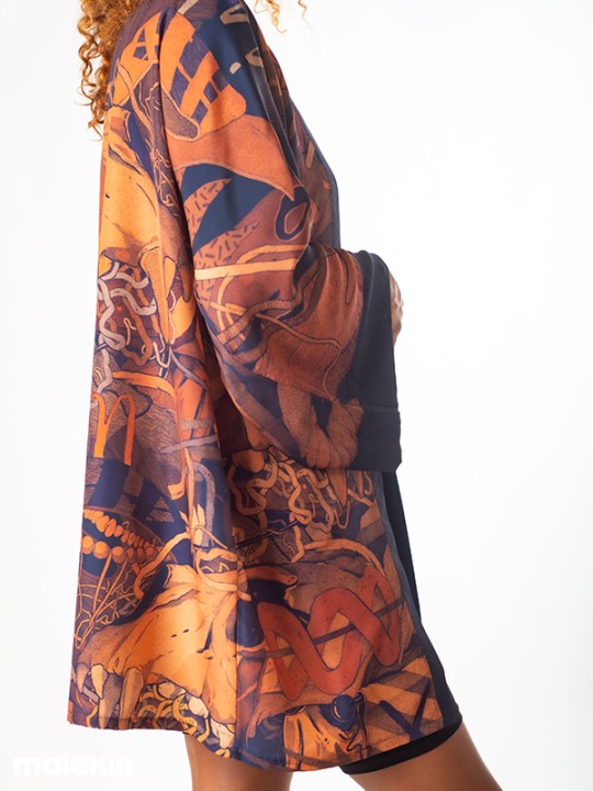 KEOP RUST SHORT KIMONO