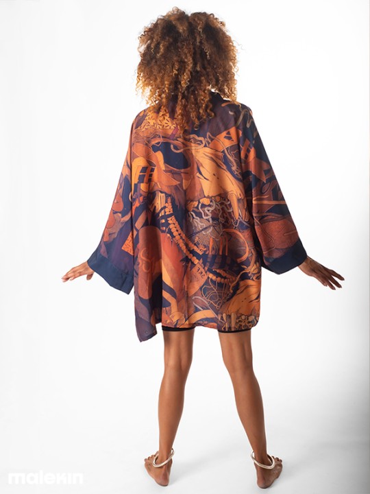 KEOP RUST SHORT KIMONO