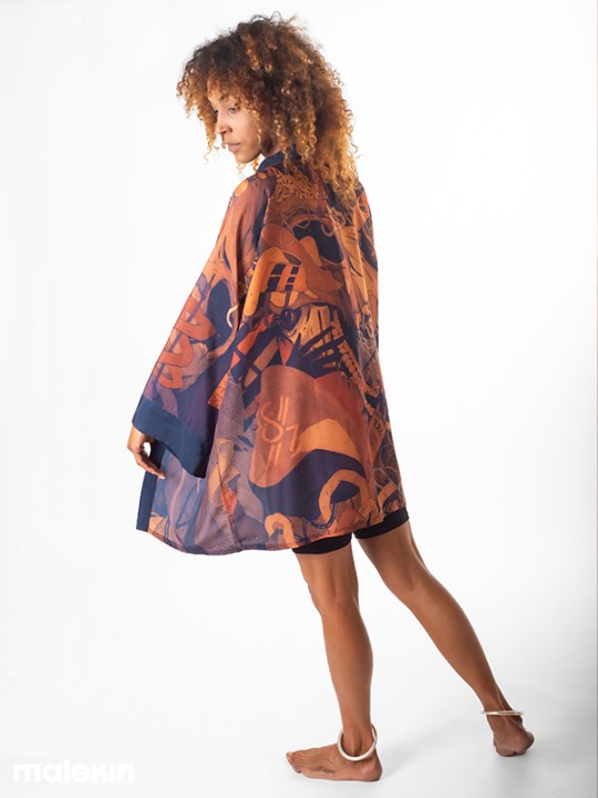 KEOP RUST SHORT KIMONO