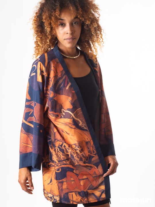 KEOP RUST SHORT KIMONO