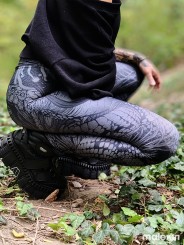 KUSEN BLACK LEGGINGS