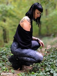 KUSEN BLACK LEGGINGS