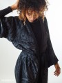 KUSEN BLACK LONG KIMONO