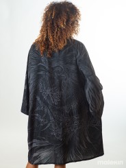 KUSEN BLACK LONG KIMONO