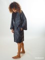 KUSEN BLACK LONG KIMONO
