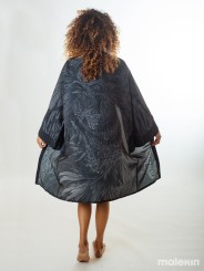 KUSEN BLACK LONG KIMONO