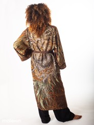 KUSEN DARK EXTRA LONG KIMONO