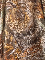 KUSEN DARK EXTRA LONG KIMONO