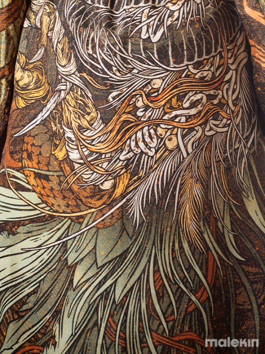 KUSEN DARK EXTRA LONG KIMONO