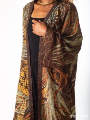 KUSEN DARK EXTRA LONG KIMONO