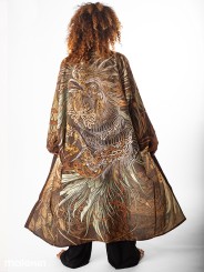 KUSEN DARK EXTRA LONG KIMONO