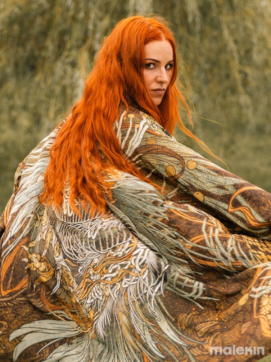 KUSEN DARK LONG KIMONO