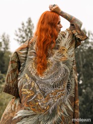 KUSEN DARK LONG KIMONO