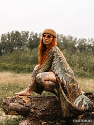 KUSEN DARK LONG KIMONO