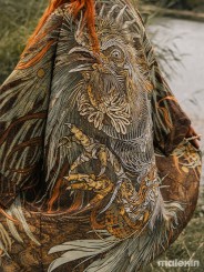 KUSEN DARK LONG KIMONO