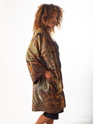 KUSEN DARK LONG KIMONO