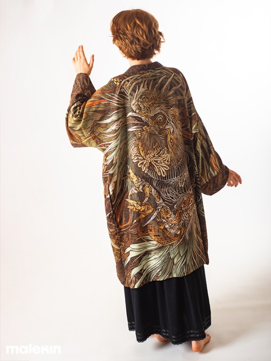 KUSEN DARK LONG KIMONO