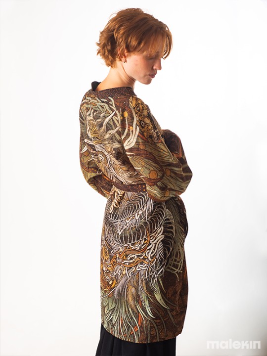 KUSEN DARK LONG KIMONO