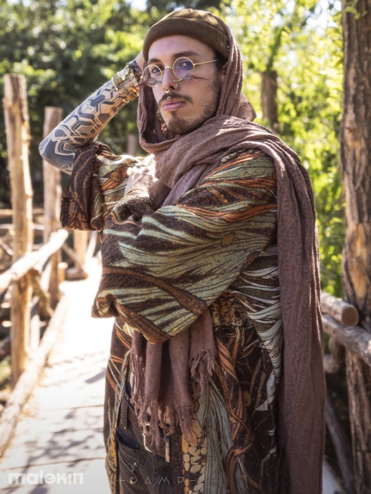 KUSEN DARK LONG KIMONO