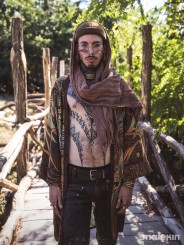 KUSEN DARK LONG KIMONO