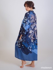 NEKO BLUE EXTRA LONG KIMONO