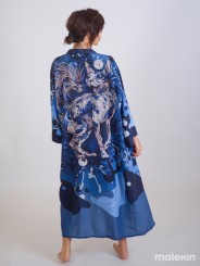 NEKO BLUE EXTRA LONG KIMONO
