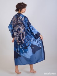 NEKO BLUE EXTRA LONG KIMONO