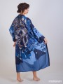 NEKO BLUE EXTRA LONG KIMONO