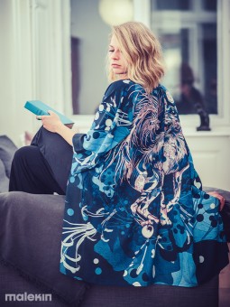 NEKO BLUE LONG KIMONO