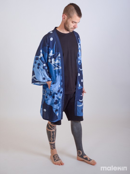 NEKO BLUE LONG KIMONO