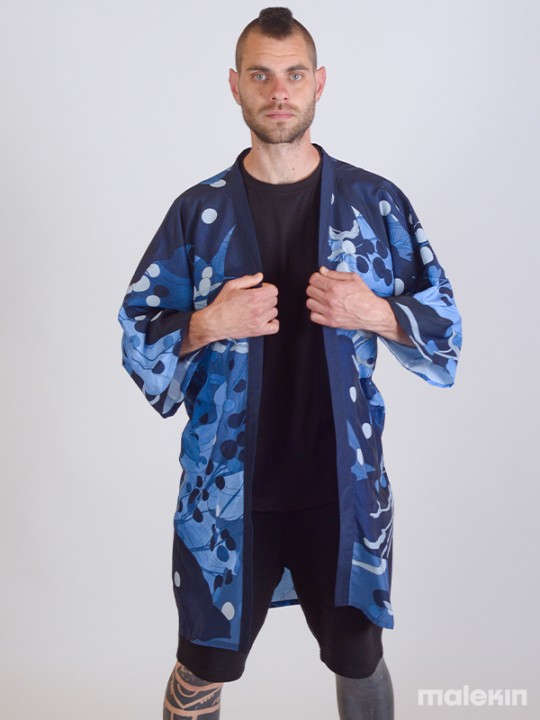 NEKO BLUE LONG KIMONO